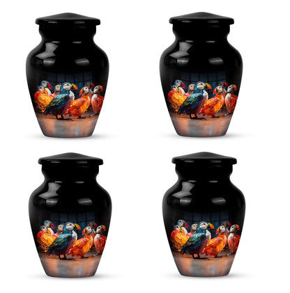 Puffin bird Urn, memorial urn 