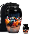 Puffin bird Urn, memorial urn 