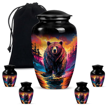 Large Urn with 4 Small Urn