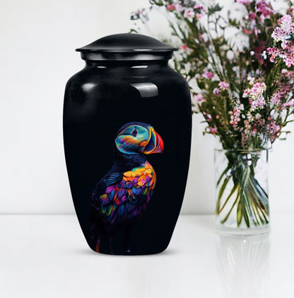 Puffin bird Urn for human ashes