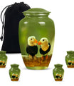 10-inch Puffin bird urn for human ashes.