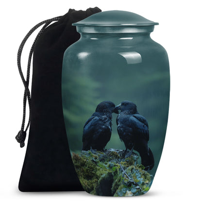 10-inch classic crow urn +