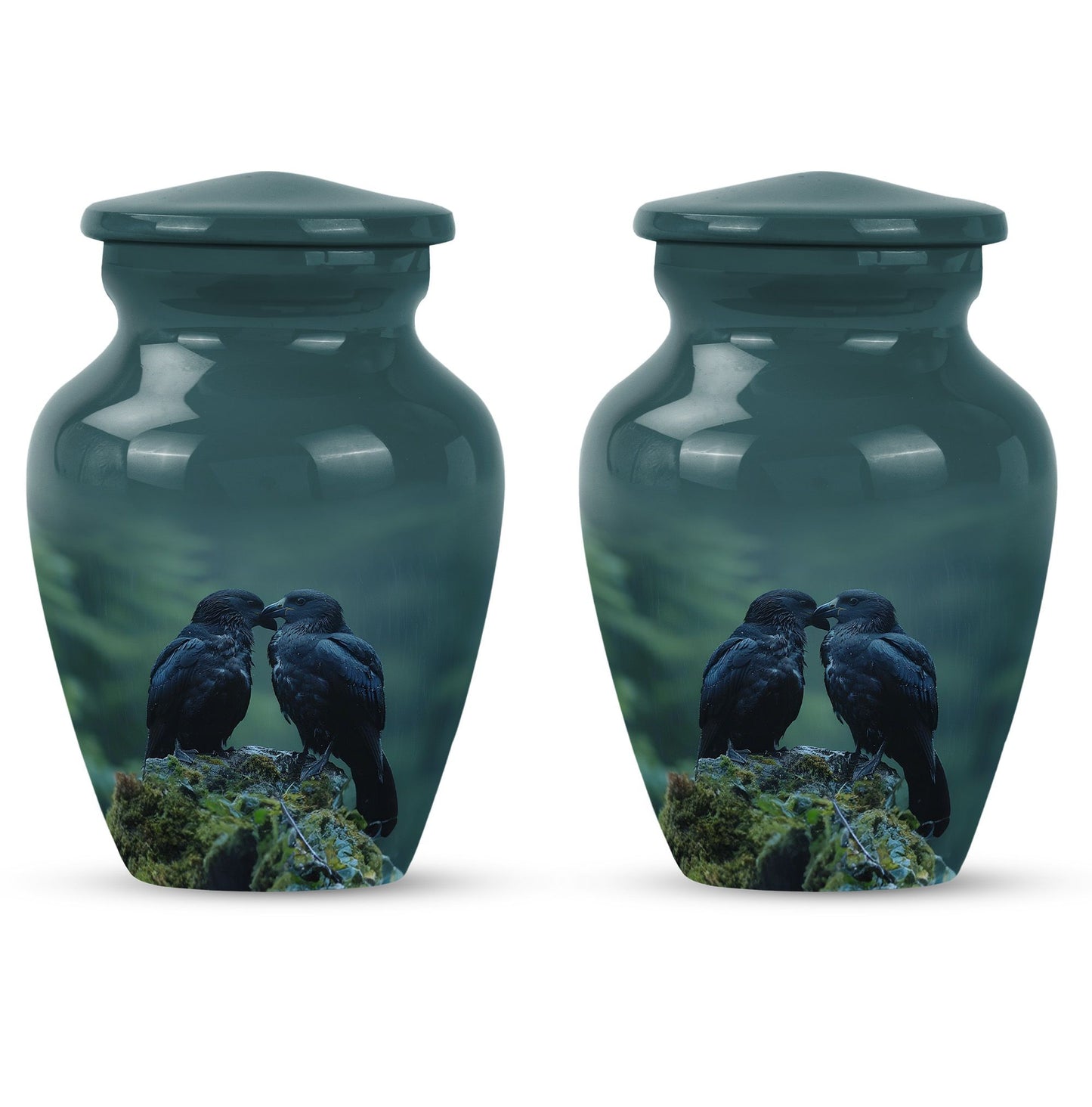 10-inch classic crow urn +