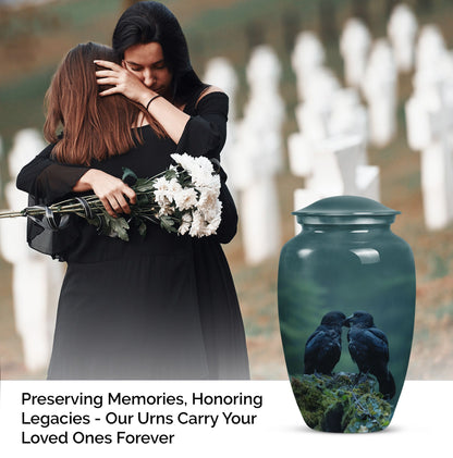10-inch classic crow urn +