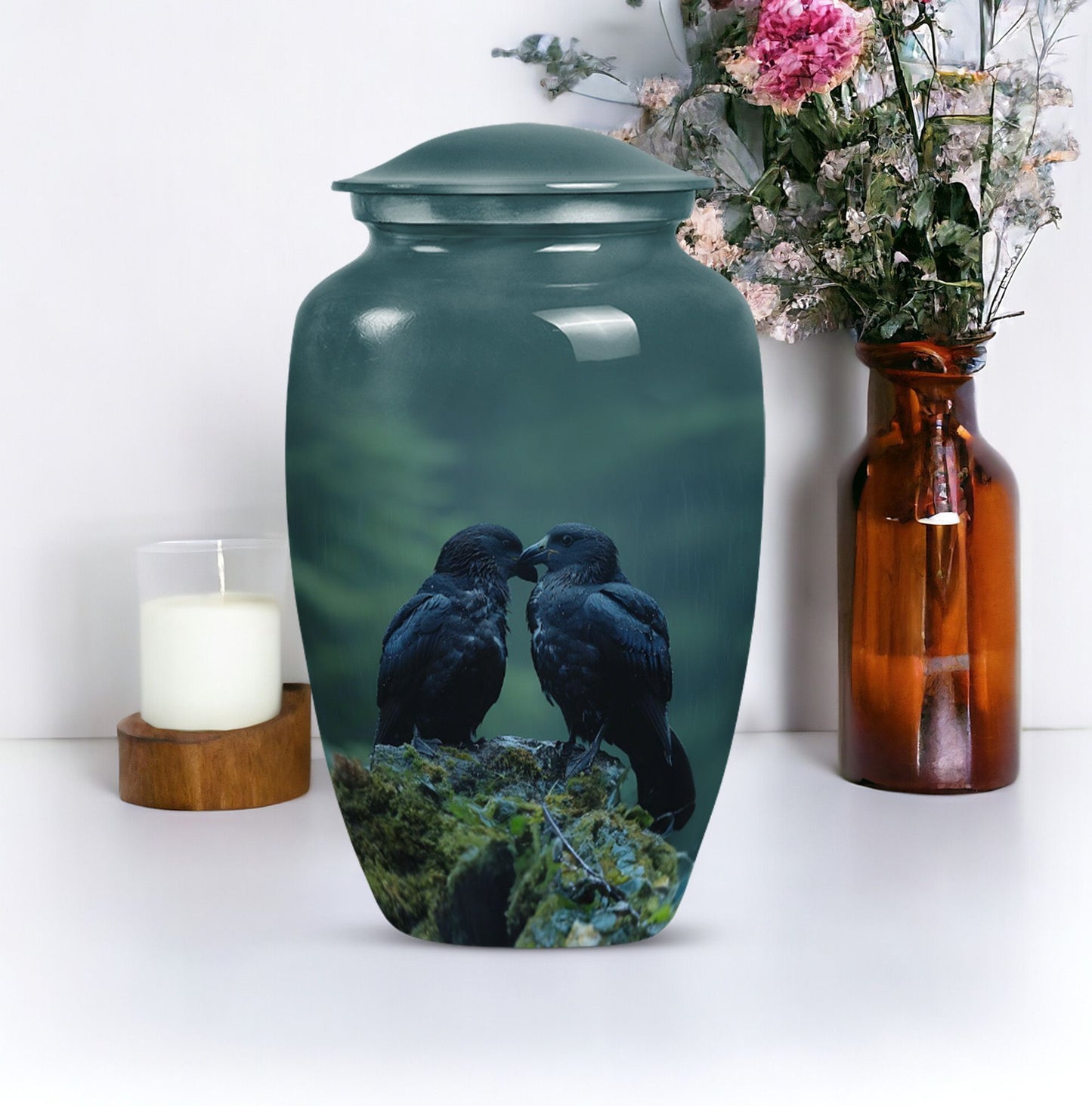 10-inch classic crow urn +