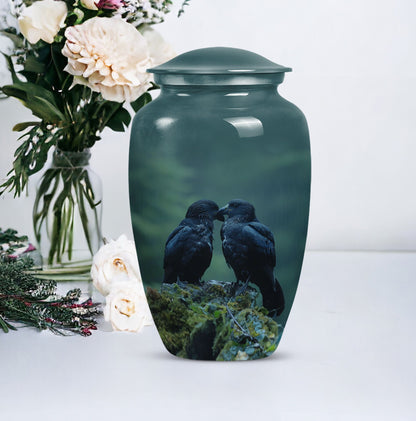 10-inch classic crow urn +