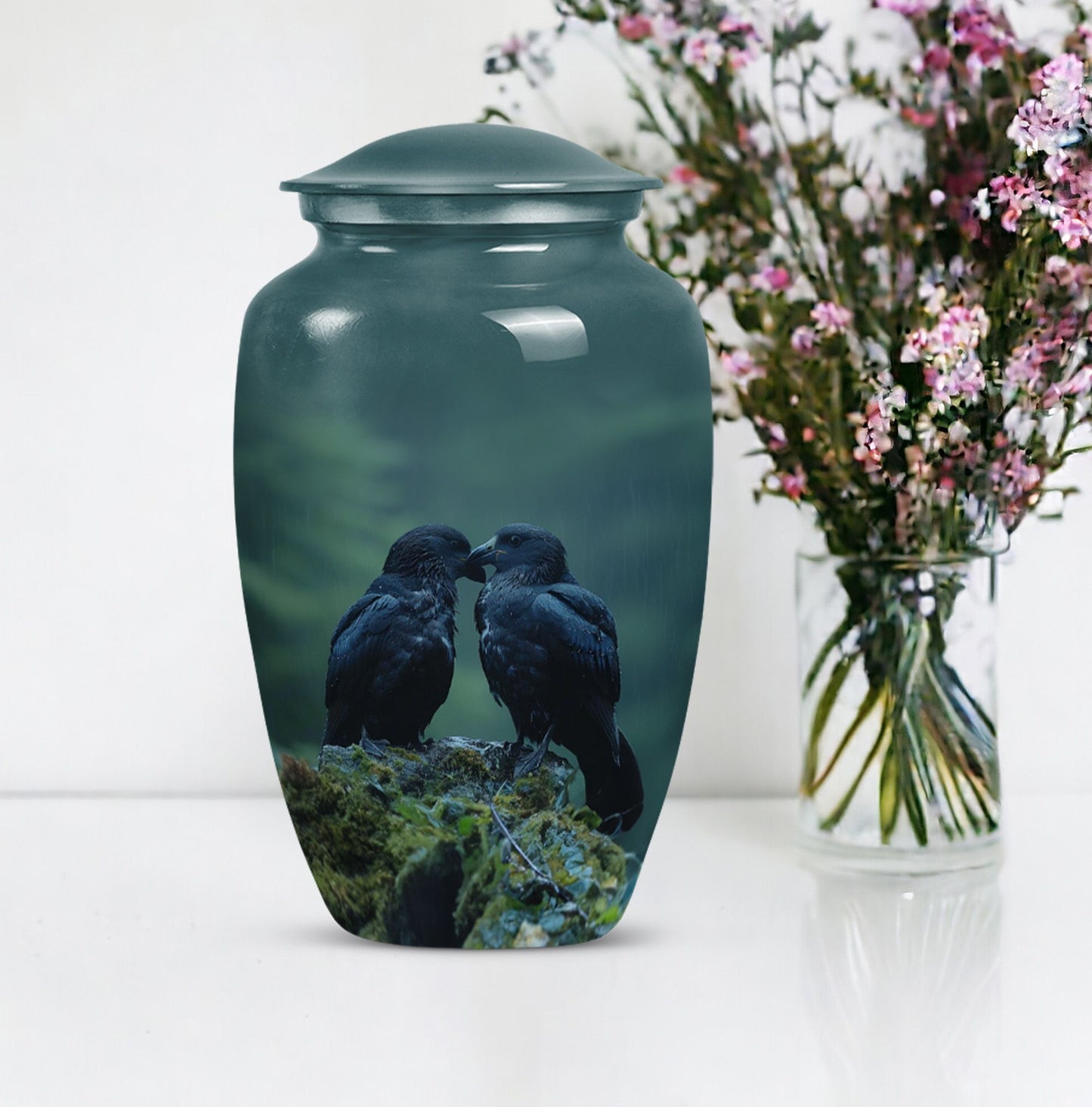 10-inch classic crow urn +