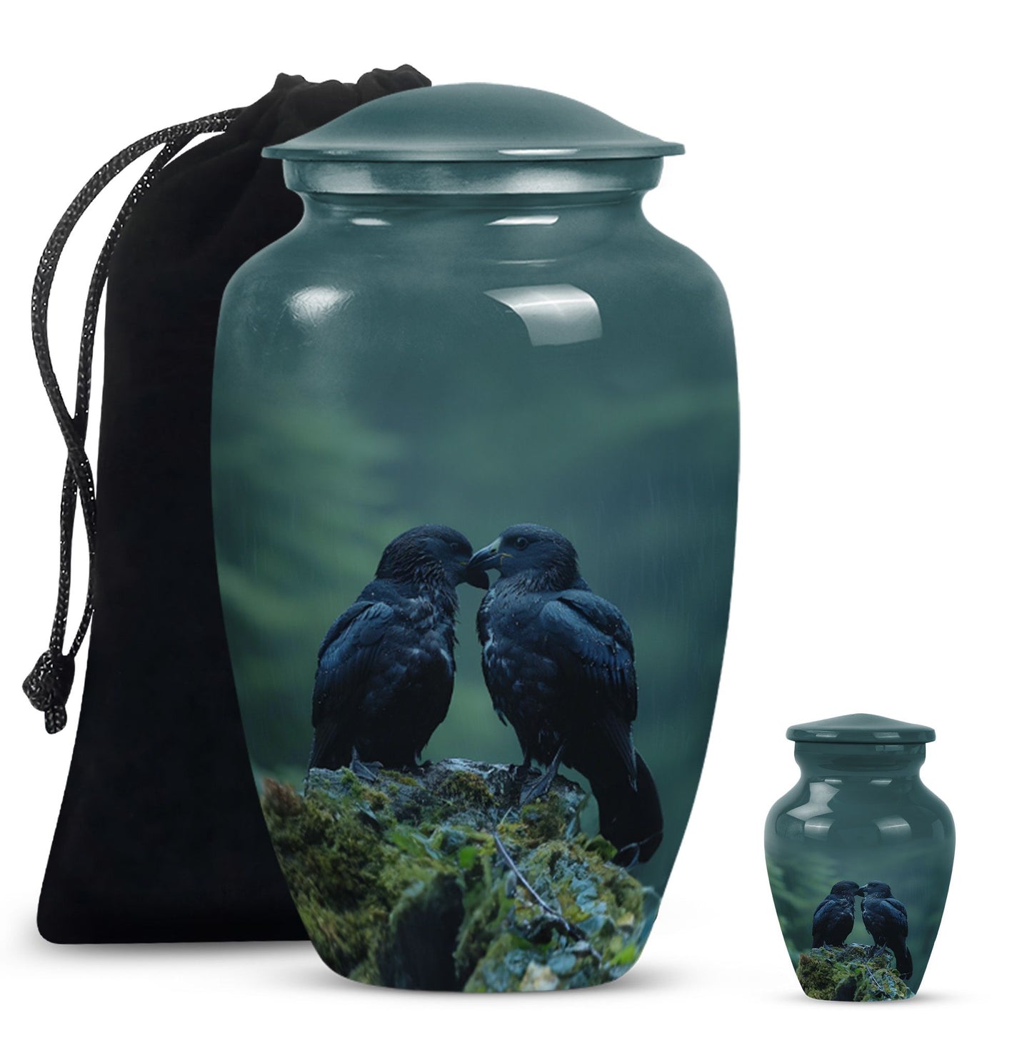 10-inch classic crow urn +