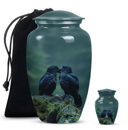 10-inch classic crow urn +