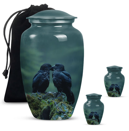 10-inch classic crow urn +