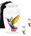 humming bird urn, aluminum funeral cremation urn for women