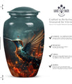 Classic 10-inch humming bird urn.