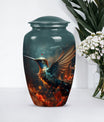 Classic 10-inch humming bird urn.