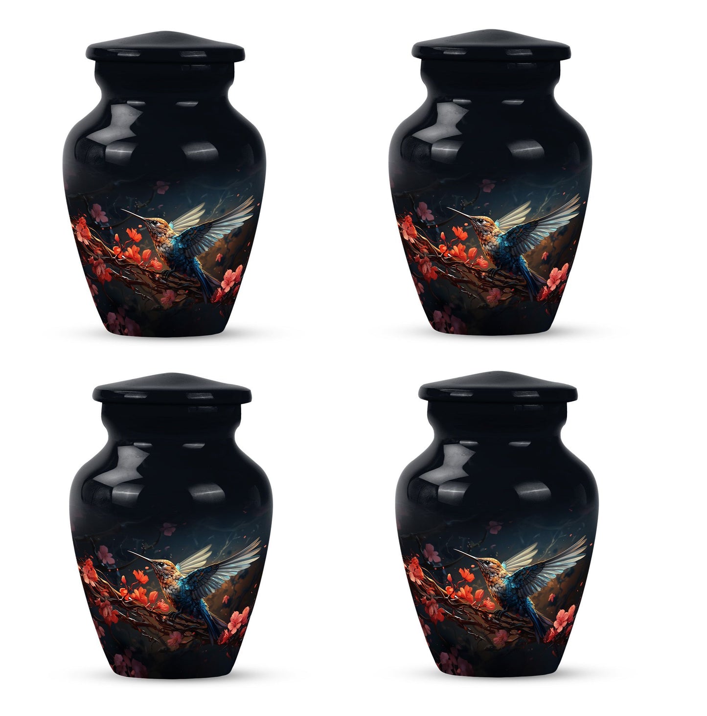 humming bird urn, memorial urn 