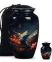 humming bird urn, memorial urn 
