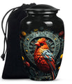 Cardinal Bird Memorial Urn for human ashes
