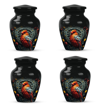 Cardinal Bird Memorial Urn for human ashes