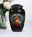 Cardinal Bird Memorial Urn for human ashes