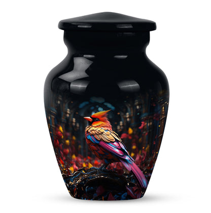 Cardinal Bird Urn for cremation.
