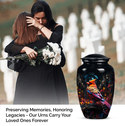 Cardinal Bird Urn for cremation.