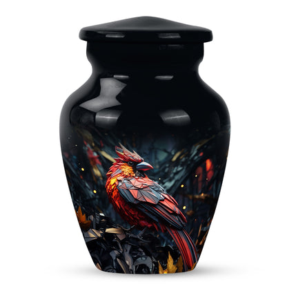 10-inch Cardinal Bird Urn.
