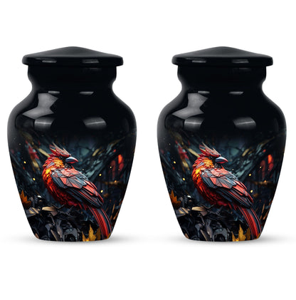 10-inch Cardinal Bird Urn.
