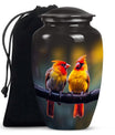 Cardinal Bird classic aluminum urn.