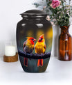 Cardinal Bird classic aluminum urn.