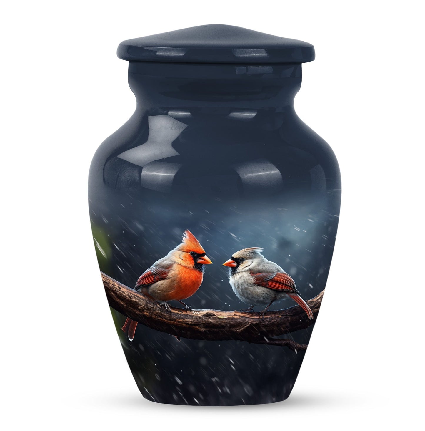 10 inch Classic Cardinal Bird Urn, a memorial urn