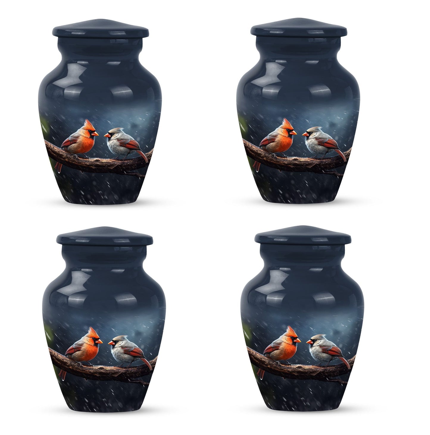 10 inch Classic Cardinal Bird Urn, a memorial urn