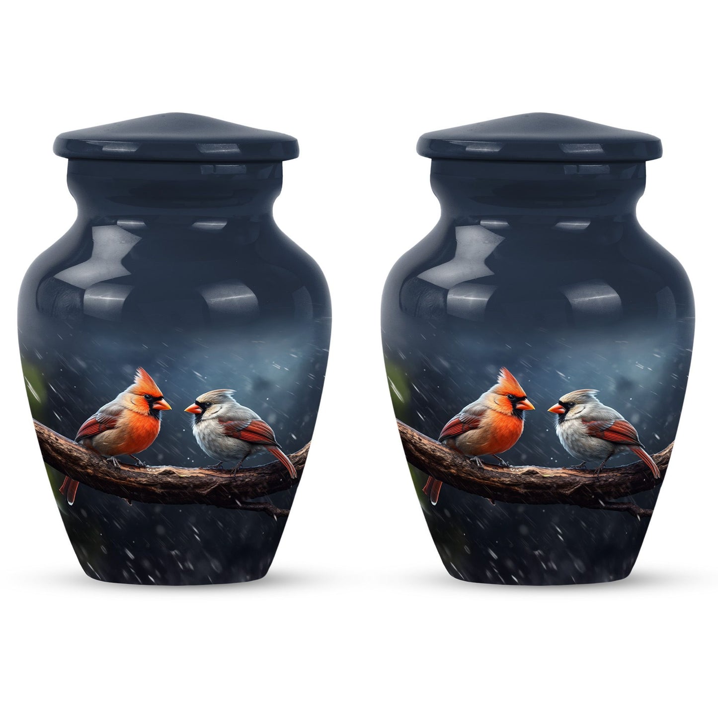 10 inch Classic Cardinal Bird Urn, a memorial urn