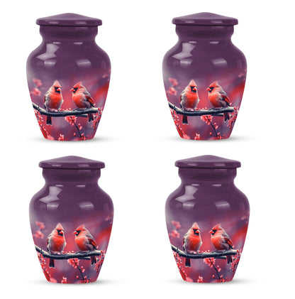 Classic 10-inch Cardinal Bird Urn, a large funeral burial urn