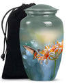 Classic 10-inch humming bird urn for burial 