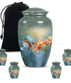 Classic 10-inch humming bird urn for burial 