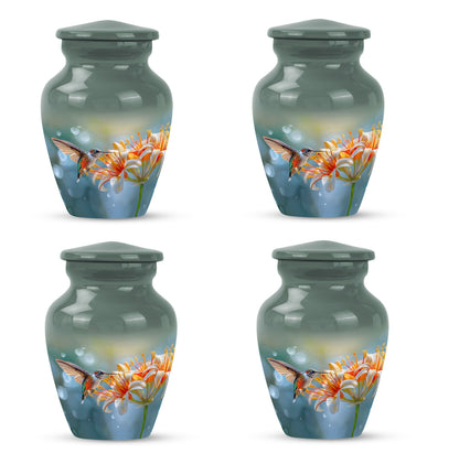 Classic 10-inch humming bird urn for burial 