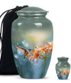 Classic 10-inch humming bird urn for burial 