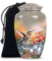 Humming Bird Large Human Ashes Urn - Floral Adult Urns For Women