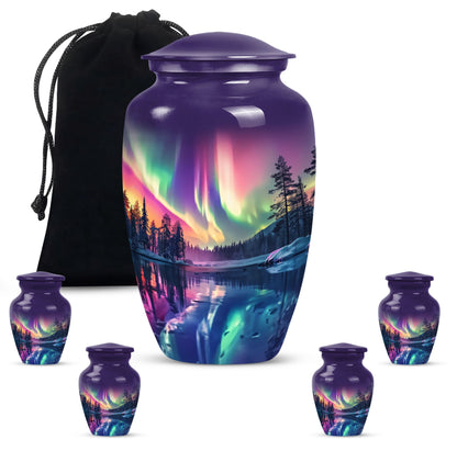  AURORA Urn, a large memorial adult urn for human ashes