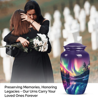  AURORA Urn, a large memorial adult urn for human ashes