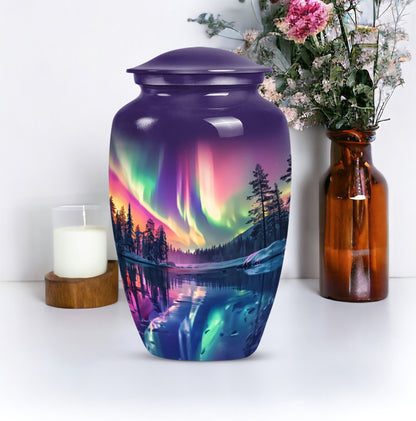  AURORA Urn, a large memorial adult urn for human ashes