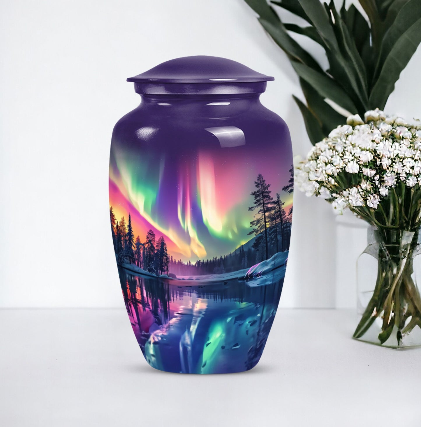  AURORA Urn, a large memorial adult urn for human ashes