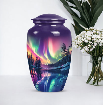  AURORA Urn, a large memorial adult urn for human ashes
