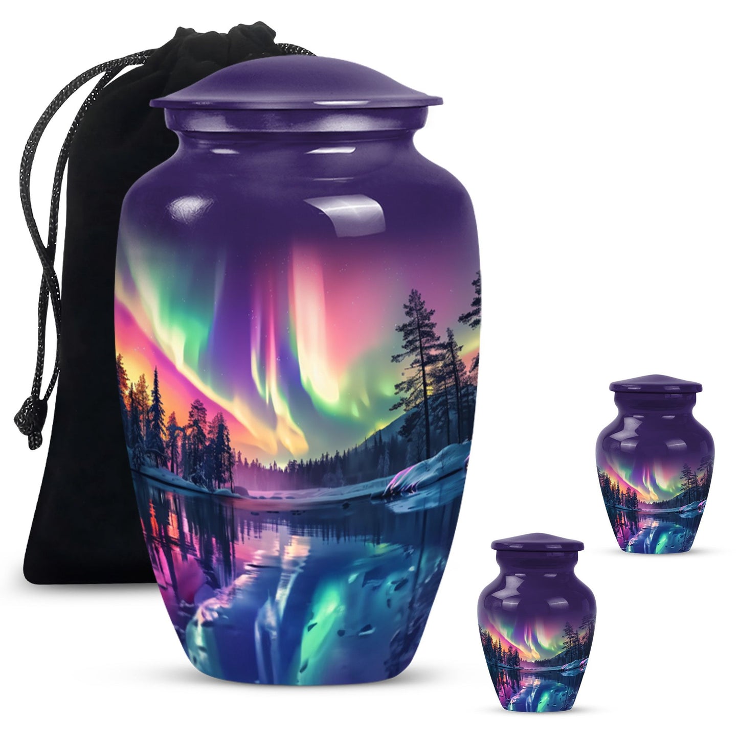  AURORA Urn, a large memorial adult urn for human ashes