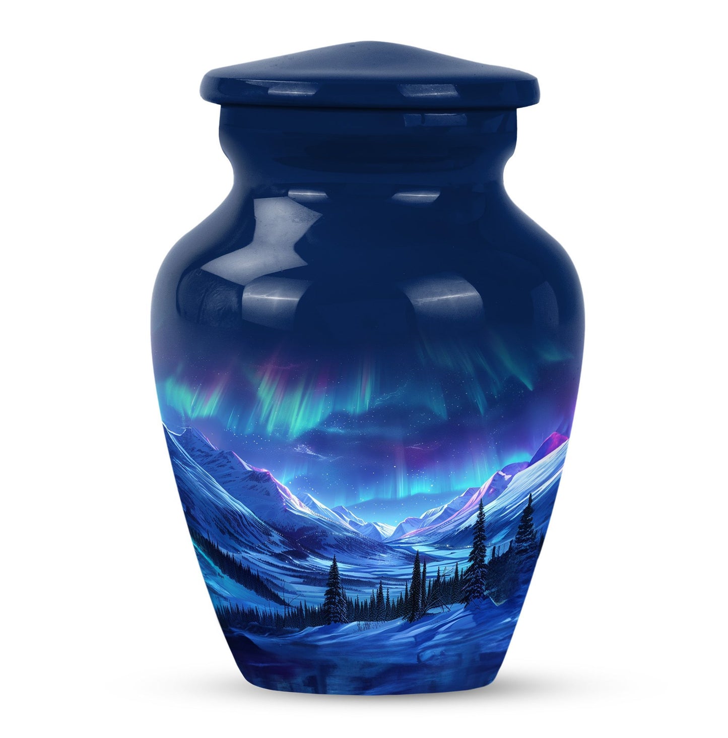 AURORA Urn 10-inch classic aluminium urn for human ashes