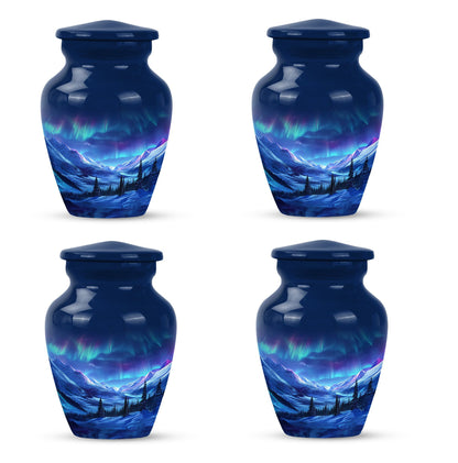 AURORA Urn 10-inch classic aluminium urn for human ashes