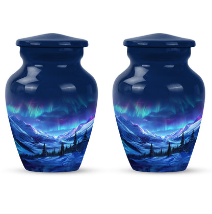 AURORA Urn 10-inch classic aluminium urn for human ashes