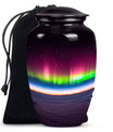 Abstract AURORA Urn, 10-inch classic large urn for adults