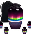 Abstract AURORA Urn, 10-inch classic large urn for adults