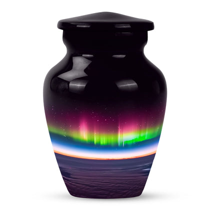Abstract AURORA Urn, 10-inch classic large urn for adults