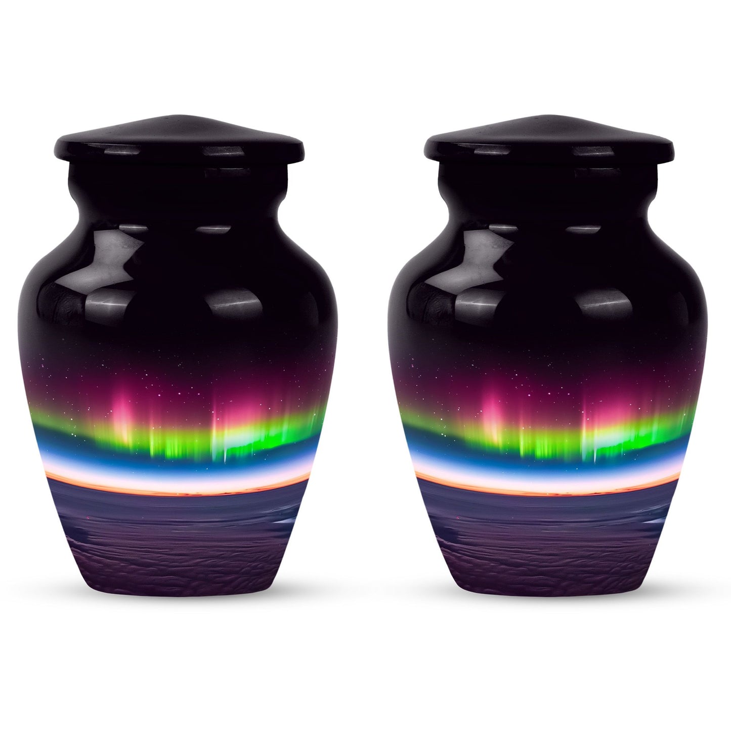 Abstract AURORA Urn, 10-inch classic large urn for adults